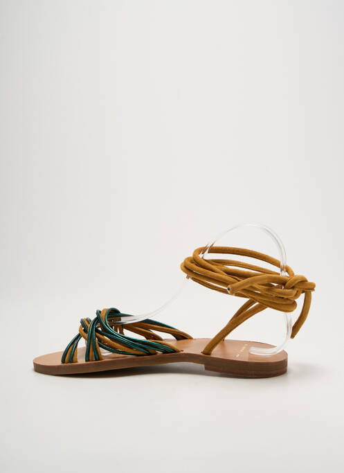 Sandale/Pantofi decupați verde ISABELLE VARIN femeie