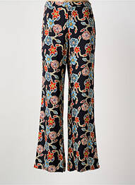 Pantalon drept țesătură poplin mărime normală albastru SEE THE MOON femme