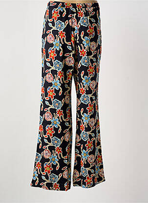 Pantalon drept țesătură poplin mărime normală albastru SEE THE MOON femeie