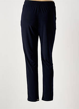 Pantalon slim talie elastică mărime normală albastru MALOKA femeie