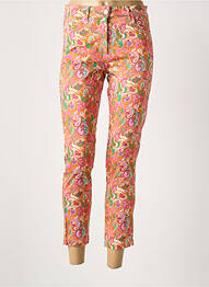 Pantalon 7/8 țesătură poplin mărime normală portocaliu PAUL BRIAL femme