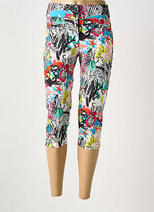 Pantalon trei sferturi alb MALOKA femeie