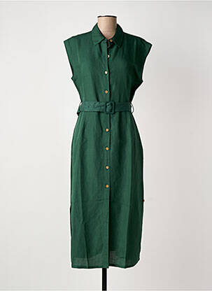 Rochie midi mâneci scurte mâneci scurte verde SURKANA femeie