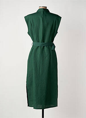 Rochie midi mâneci scurte mâneci scurte verde SURKANA femeie