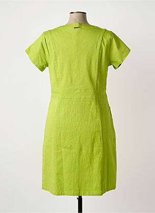 Rochie midi mâneci scurte mâneci scurte verde AGATHE & LOUISE femeie