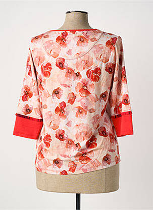 Tricou mâneci 3/4 mâneci 3/4 roșu PAUL BRIAL femeie