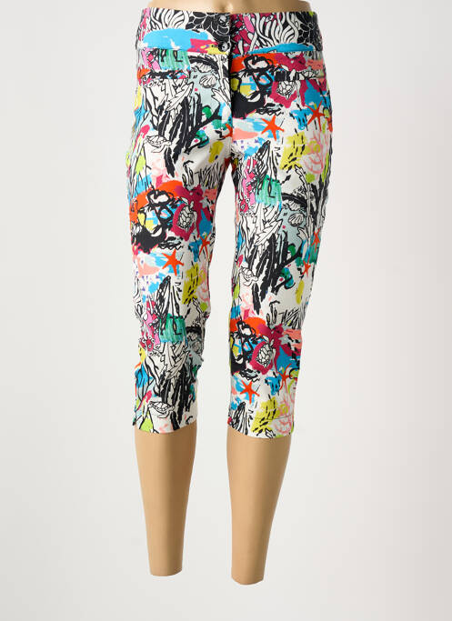 Pantalon trei sferturi alb MALOKA femeie