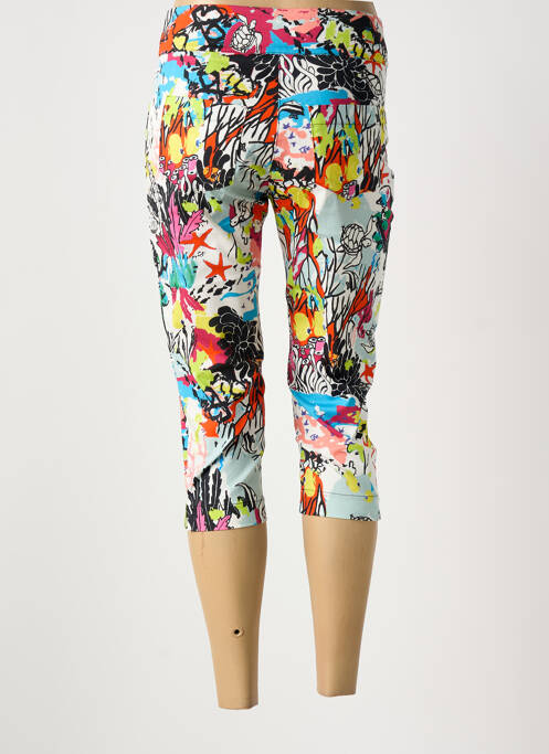 Pantalon trei sferturi alb MALOKA femeie