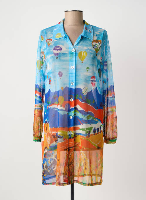 Tunică mâneci lungi albastru MALOKA femeie