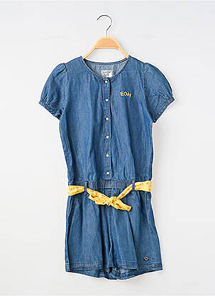 Salopetă scurtă albastru ELLE EST OU LA MER fată