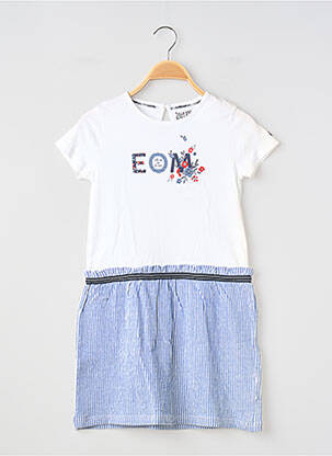 Rochie scurtă alb ELLE EST OU LA MER fată