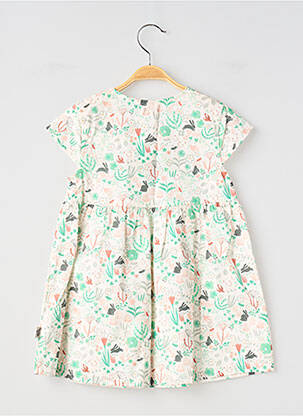 Rochie scurtă mâneci scurte mâneci scurte alb MOULIN ROTY fată
