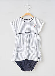 Set șort talie elastică alb ELLE EST OU LA MER fille