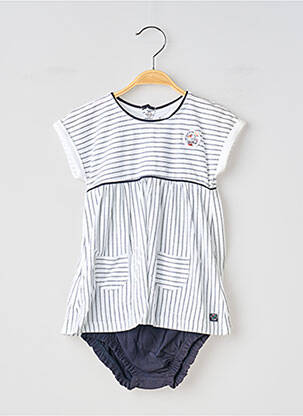 Set șort alb ELLE EST OU LA MER fată