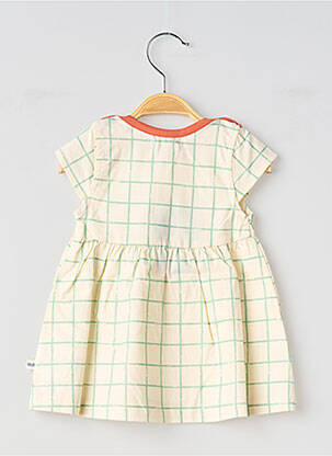 Rochie scurtă mâneci scurte mâneci scurte bej MOULIN ROTY fată