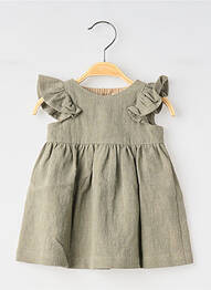 Rochie scurtă mâneci scurte mâneci scurte verde SO FAMILY fată