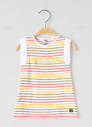 Rochie scurtă galben ELLE EST OU LA MER fată