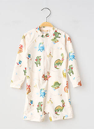 Costum de baie dintr-o singură piesă bej FILIBABBA băiat