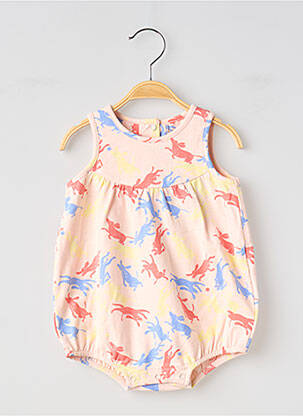 Salopetă pentru bebeluși roz MOULIN ROTY fată