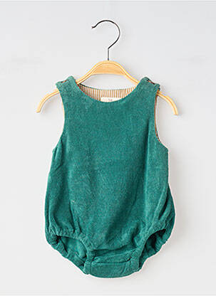 Salopetă pentru bebeluși verde SO FAMILY băiat