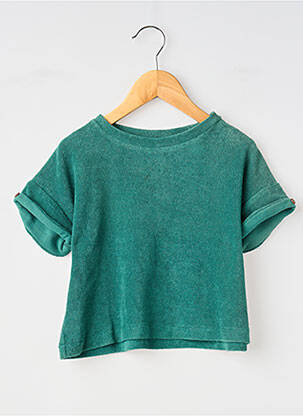 Tricou croială dreaptă mâneci scurte verde SO FAMILY băiat