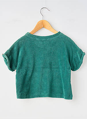 Tricou croială dreaptă mâneci scurte verde SO FAMILY băiat