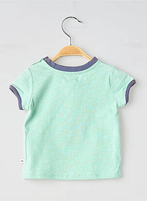 Tricou serigrafie flockată mâneci scurte albastru MOULIN ROTY copil