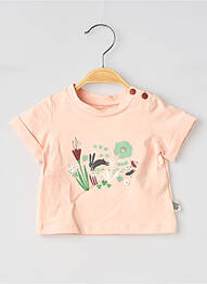 Tricou elasticitate mâneci scurte roz MOULIN ROTY fille
