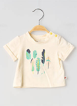 Tricou elasticitate mâneci scurte bej MOULIN ROTY fată
