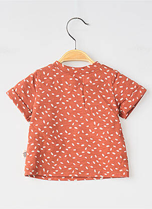 Tricou elasticitate mâneci scurte portocalie MOULIN ROTY copil