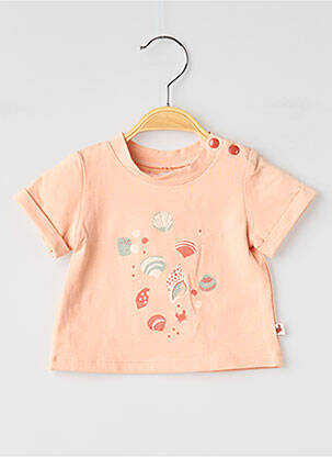 Tricou elasticitate mâneci scurte roz MOULIN ROTY fată