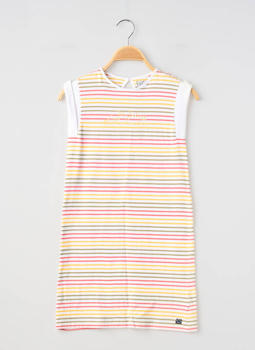 Rochie scurtă galben ELLE EST OU LA MER fată