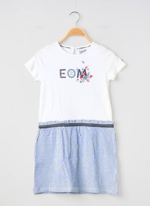 Rochie scurtă alb ELLE EST OU LA MER fată