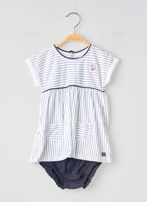 Set șort alb ELLE EST OU LA MER fată