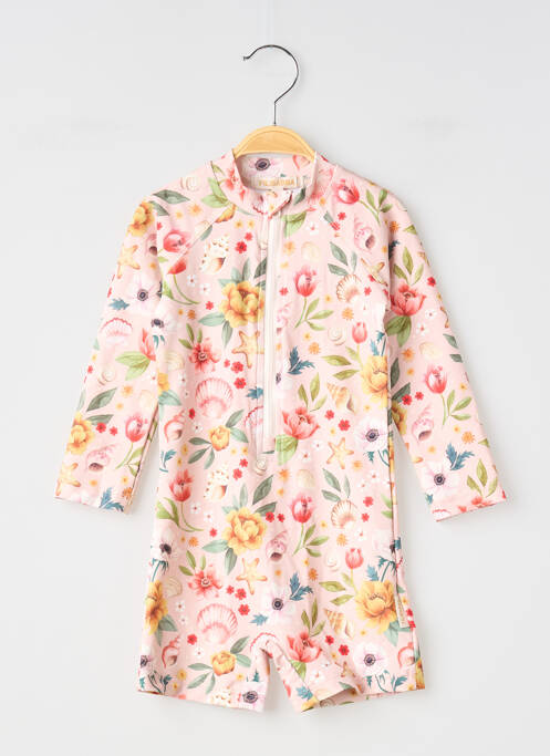 Costum de baie dintr-o singură piesă roz FILIBABBA fată