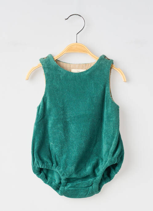 Salopetă pentru bebeluși verde SO FAMILY băiat