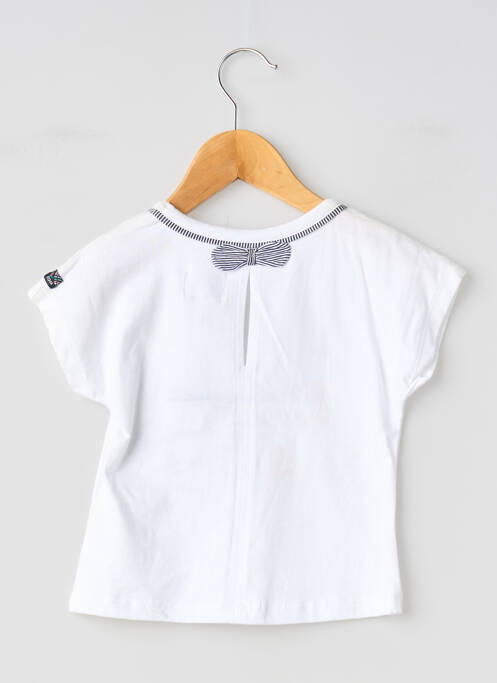 Tricou alb ELLE EST OU LA MER fată