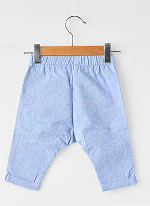 Pantalon drept croială dreaptă talie elastică albastru MOULIN ROTY băiat