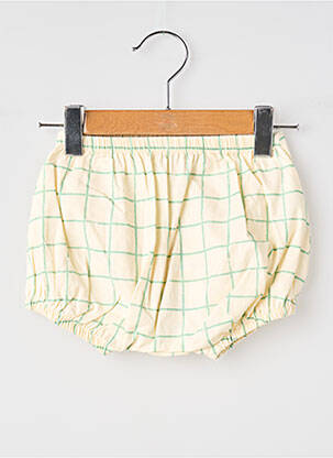 Șort țesătură poplin talie elastică bej MOULIN ROTY copil