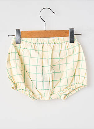 Șort țesătură poplin talie elastică bej MOULIN ROTY copil