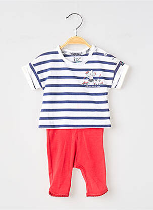 Set pantaloni tip de tricou alb ELLE EST OU LA MER fată