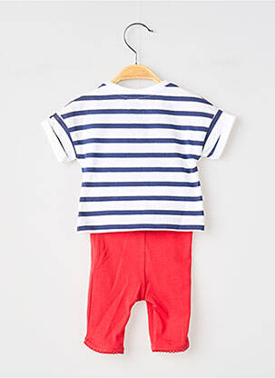Set pantaloni tip de tricou alb ELLE EST OU LA MER fată