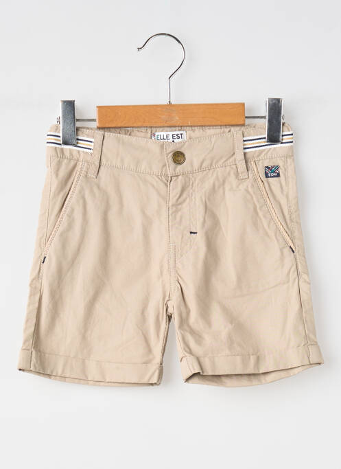 Bermudă bej ELLE EST OU LA MER băiat