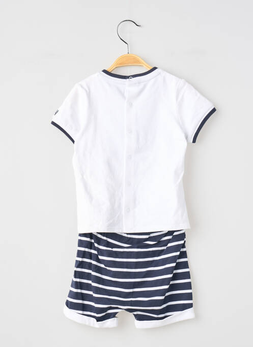 Set șort alb ELLE EST OU LA MER băiat