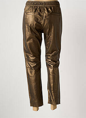 Pantalon 7/8 talie elastică mărime normală maro OAKWOOD femeie