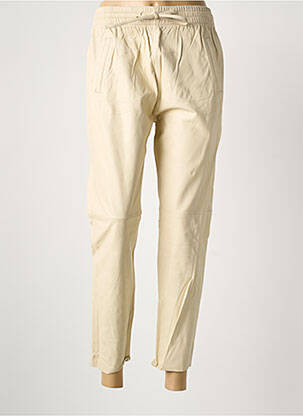 Pantalon 7/8 talie elastică mărime normală bej OAKWOOD femeie