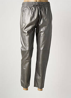 Pantalon 7/8 talie elastică mărime normală gri OAKWOOD femeie