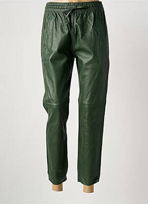 Pantalon 7/8 talie elastică mărime normală verde OAKWOOD femeie