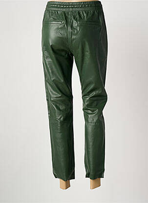 Pantalon 7/8 talie elastică mărime normală verde OAKWOOD femeie