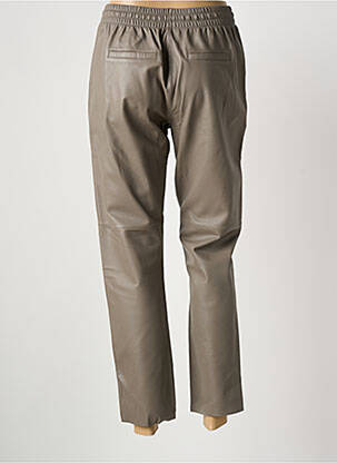 Pantalon 7/8 talie elastică mărime normală cafe deschis OAKWOOD femeie